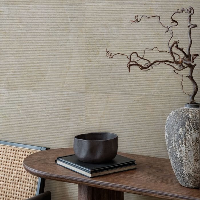 ココア ④ Genesis Collection | Chevron Mosaic Cocoa | Porcelain